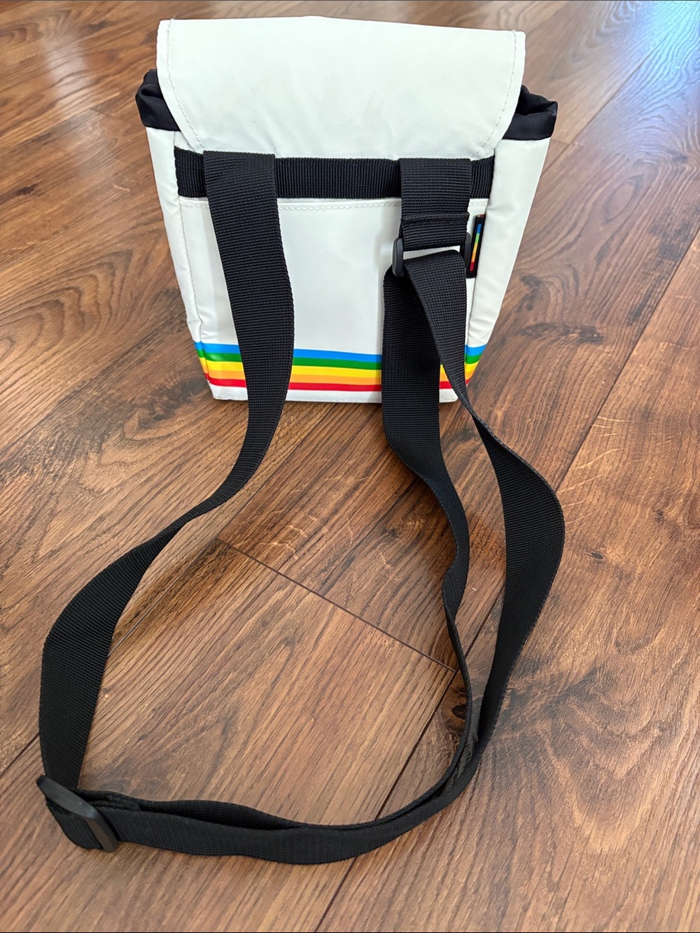 Polaroid Cream Camera Bag with Rainbow Stripe - Picture 6 of 11